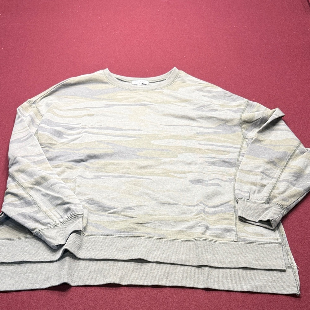 Z Supply Gray Camouflage Sweatshirt